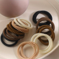 Spiral Hair Ring Hair Rope No Hurt To Hair Head Rope Girls
