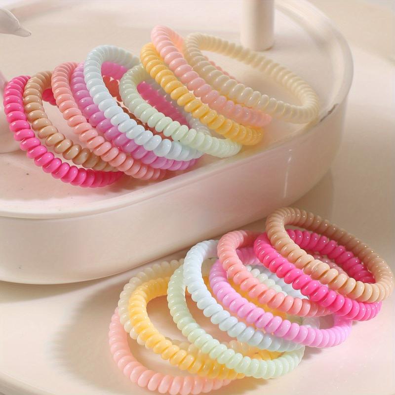 Spiral Hair Ring Hair Rope No Hurt To Hair Head Rope Girls