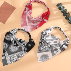 3pcs Paisley Print Hair Bandanas Head Kerchief Bandana Print Scarf Triangle