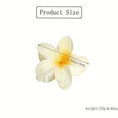 3PCS Flower Gradient Hair Claw Ponytail Holder