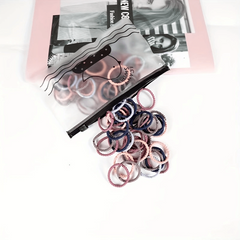 100PCS Classic Hair Tie High Elasticity Hair Rope Ponytail Hair Clip