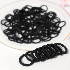 100PCS Classic Hair Tie High Elasticity Hair Rope Ponytail Hair Clip