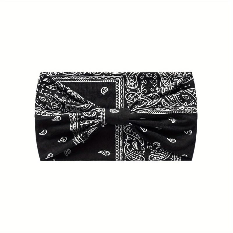 Leopard Print Paisley Pattern Headband Seamless Sports Headband
