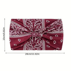 Leopard Print Paisley Pattern Headband Seamless Sports Headband