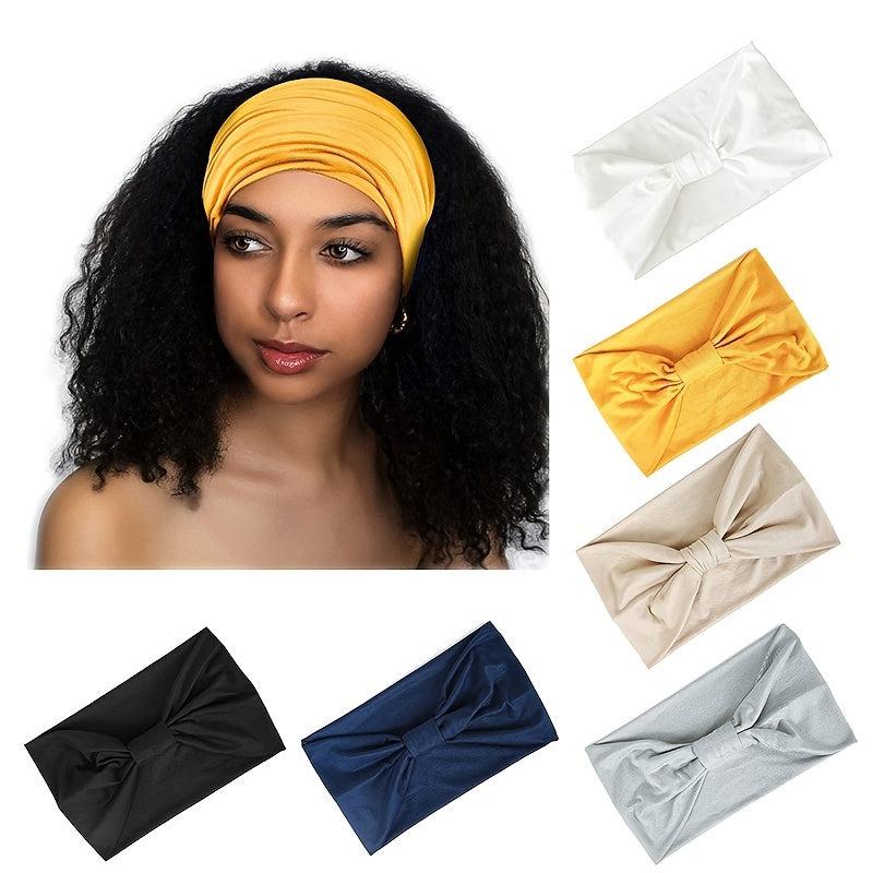 Solid Wide Headband Turban Hair Accessory