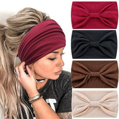 Solid Wide Headband Turban Hair Accessory