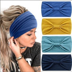 Solid Wide Headband Turban Hair Accessory