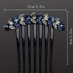 Wheat Shape Rhinestone Hair Comb Insert Hair Headdress