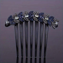 Wheat Shape Rhinestone Hair Comb Insert Hair Headdress