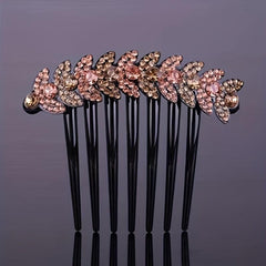 Wheat Shape Rhinestone Hair Comb Insert Hair Headdress