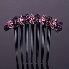Wheat Shape Rhinestone Hair Comb Insert Hair Headdress