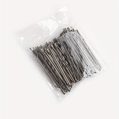 50pcs Silvery Long Bobby Pins for Thick Hair