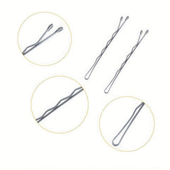 50pcs Silvery Long Bobby Pins for Thick Hair