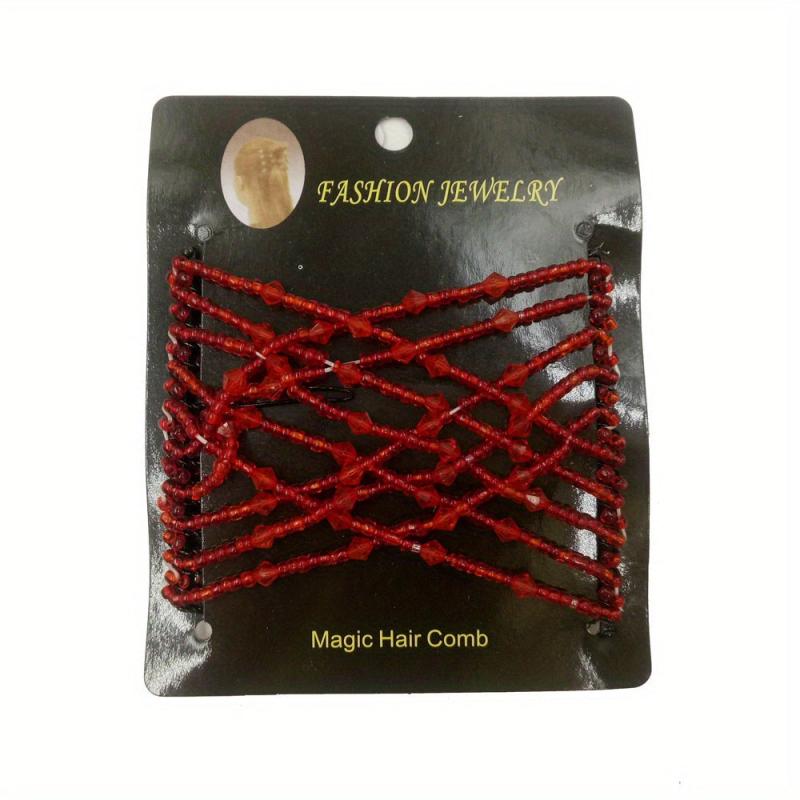 Retro Style Beaded Hair Comb Hairpin for Women