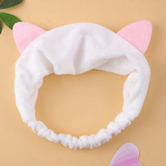 Cat Ear Headband Cut Makeup Headband Elastic Facial Headband