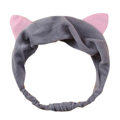 Cat Ear Headband Cut Makeup Headband Elastic Facial Headband