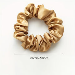 6PCS Satin Large Scrunchie Hair Ties Women Elastic Head Rope Solid Hair Accessor