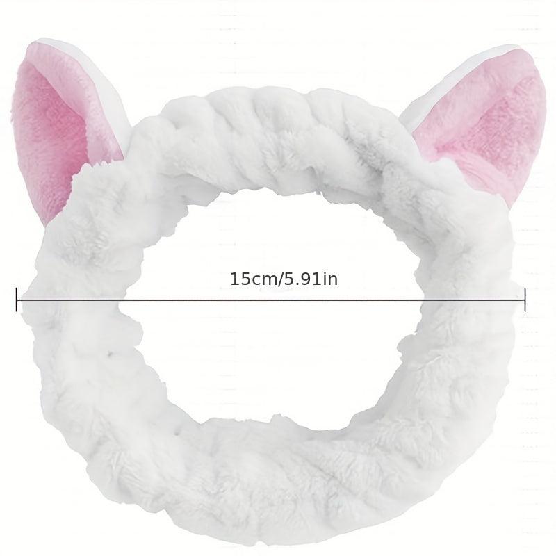 Cat Ears Headband Soft Hair Band Elastic Headdress Plush Hair Accessories