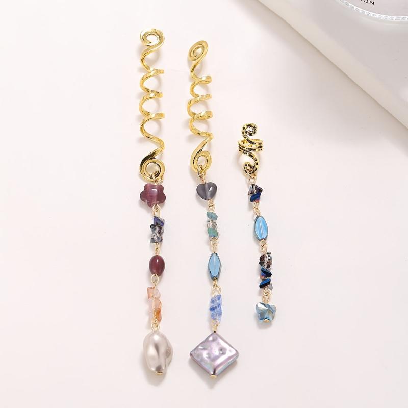 Crystal Tassels Hair Ring Jewelry Braids Pendant Dreadlock Accessories