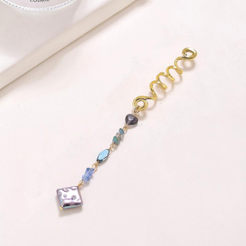 Crystal Tassels Hair Ring Jewelry Braids Pendant Dreadlock Accessories
