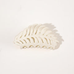 Leaf Shape Frosted Hair Claw Back Head Hair Clip
