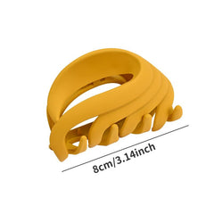 Matte Acrylic Hair Claw for Twisted Back Hair
