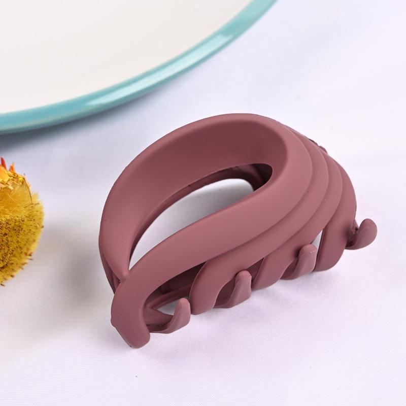 Matte Acrylic Hair Claw for Twisted Back Hair