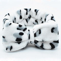 Leopard Soft Coral Fleece Head Band Hair Accessories