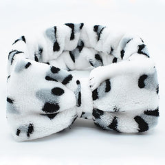 Leopard Soft Coral Fleece Head Band Hair Accessories