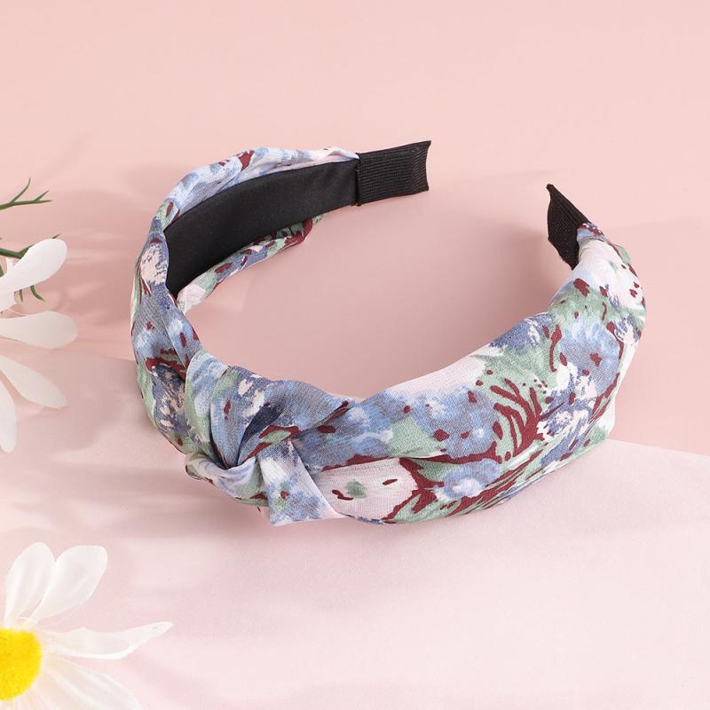 3pcs Plaid Printed Headband Vintage Sweet Hair Accessories