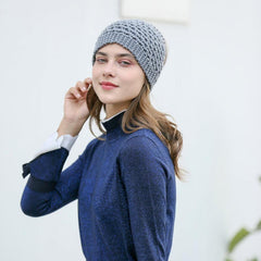 Winter Warm Knit Hairband Women's Woolen Solid Headbands Vintage Headwear