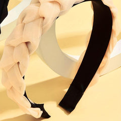 2pcs Braided Net Yarn Head Band Hair Accessories