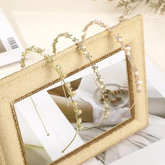 Champagne Crystal Bridal Headpiece Sparkly Greek Goddess Crown
