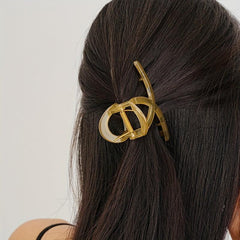 Transparent Hair Claw Set Solid Shark Claw Ponytail Holder