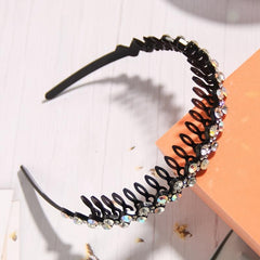 Wave Rhinestone Headbands Women Girls Ladies Hair Hoop