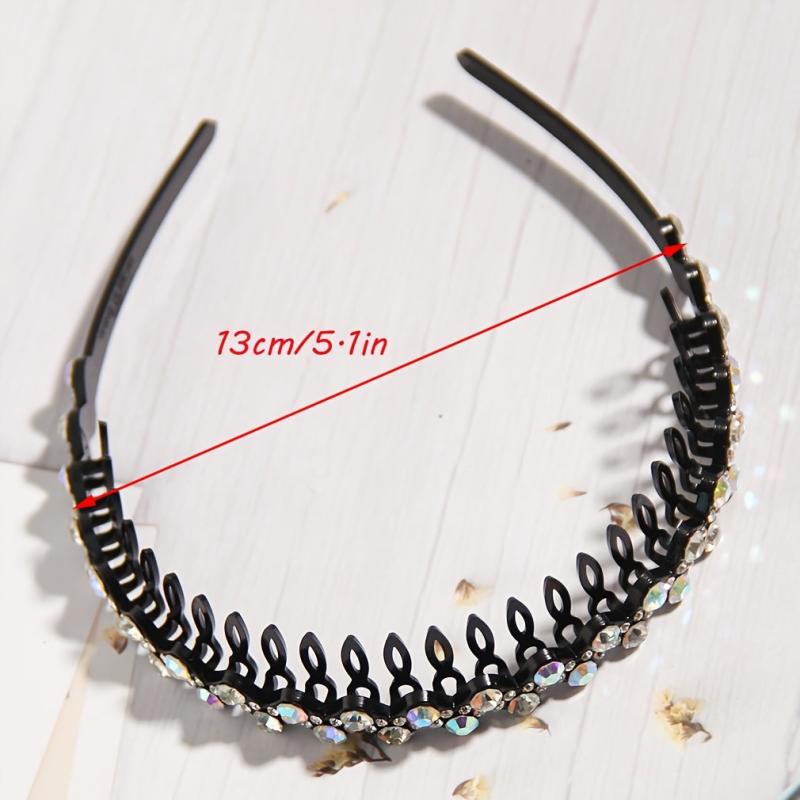 Wave Rhinestone Headbands Women Girls Ladies Hair Hoop