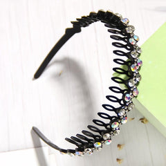 Wave Rhinestone Headbands Women Girls Ladies Hair Hoop