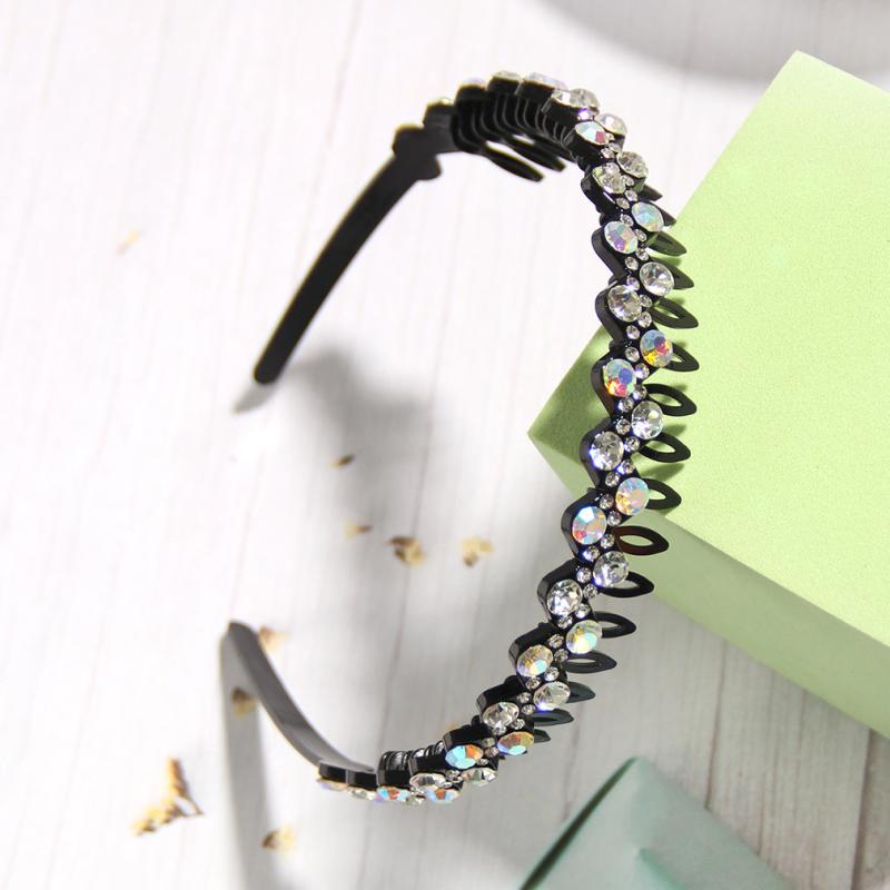 Wave Rhinestone Headbands Women Girls Ladies Hair Hoop