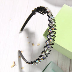 Wave Rhinestone Headbands Women Girls Ladies Hair Hoop