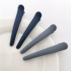 8pcs Duck Billed Clip Solid Barrette Matte Clip Hair Accessory