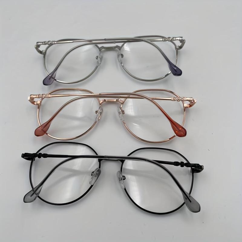Round Anti Light Glasses For Women Men Students