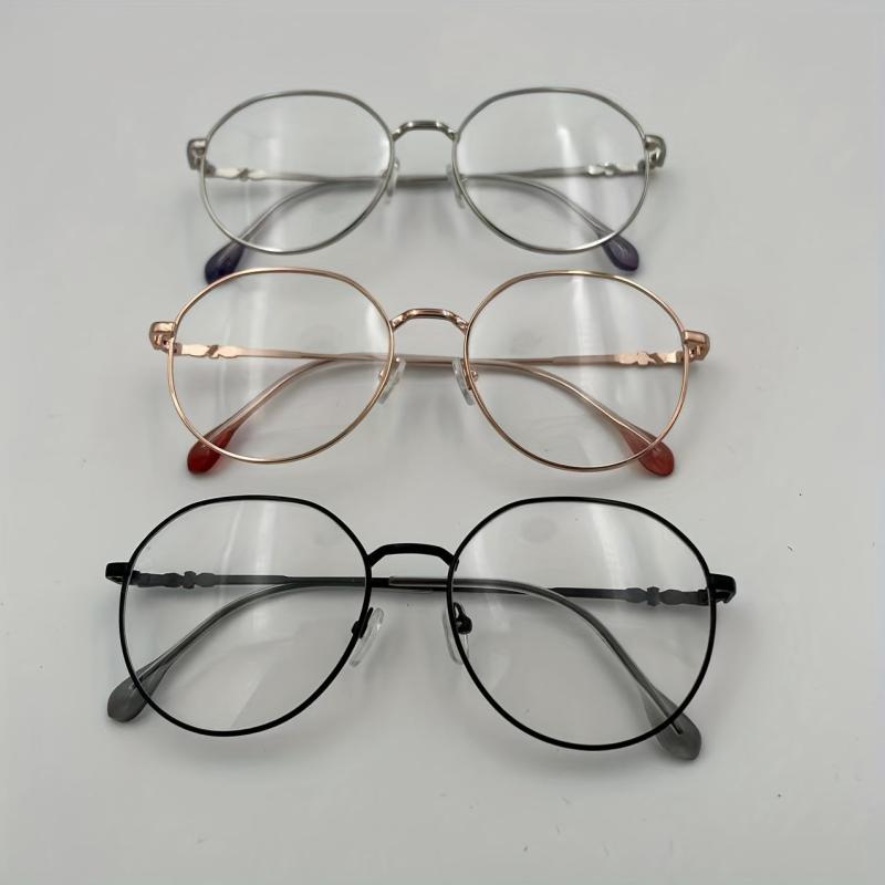 Round Anti Light Glasses For Women Men Students
