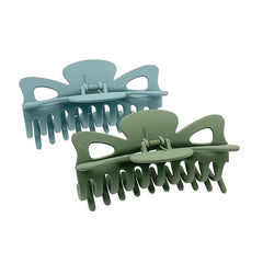 2pcs Acrylic Jaw Clamp Hair Claw Accessory For Updos French Twists