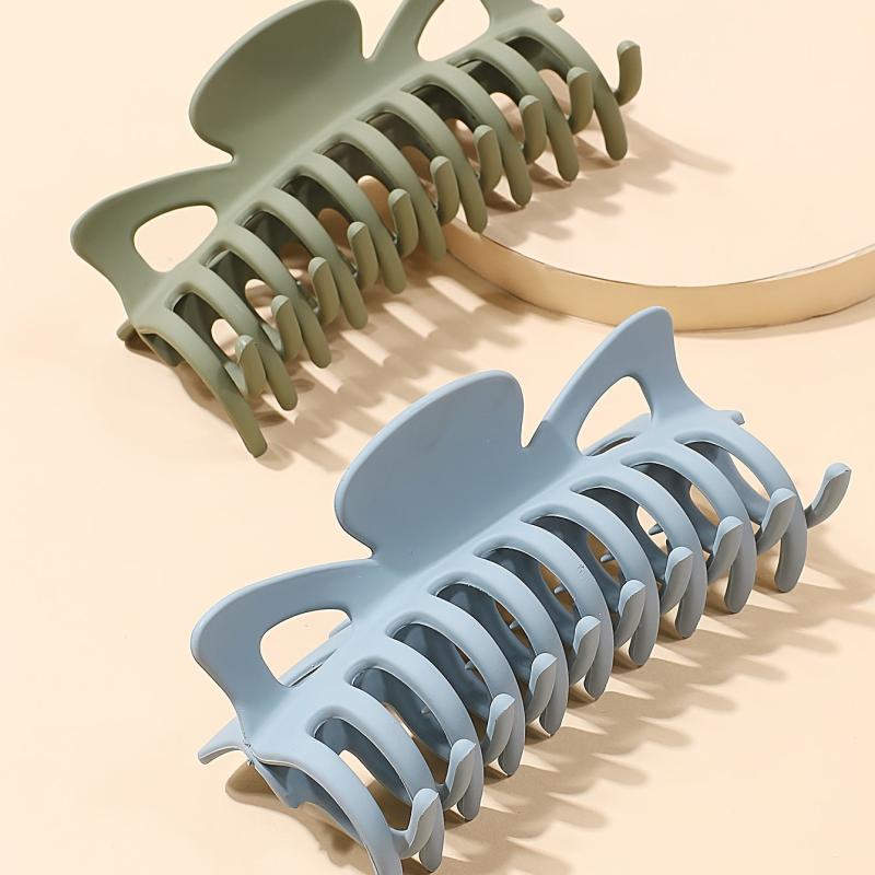 2pcs Acrylic Jaw Clamp Hair Claw Accessory For Updos French Twists