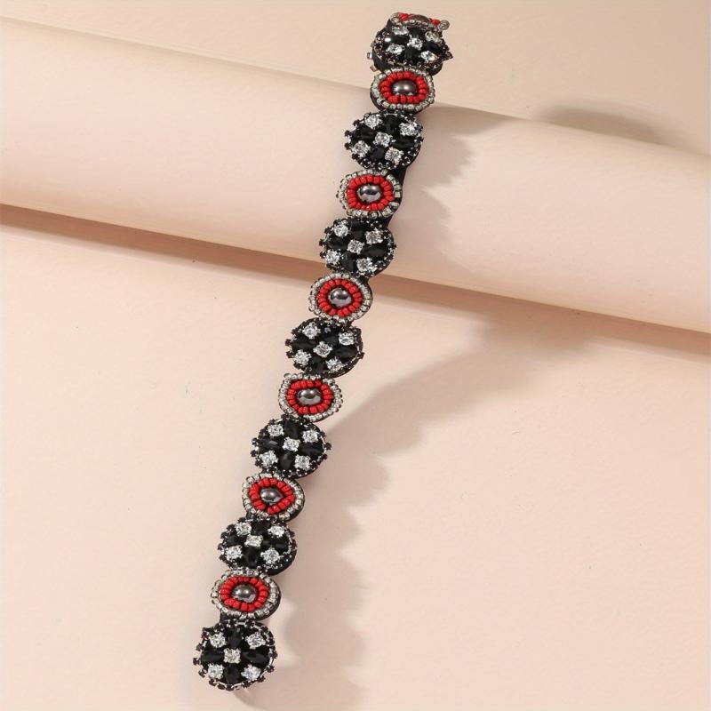 Bohemian Beaded Nail Beads Hand Sewing Beads Rhinestone Hairband
