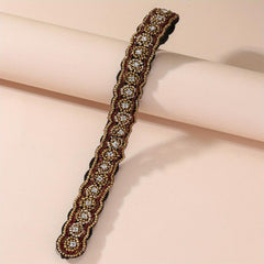 Bohemian Beaded Nail Beads Hand Sewing Beads Rhinestone Hairband