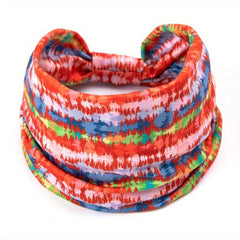 Bohemian Tie Dye Rhombus Pattern Headband Knotted Headband