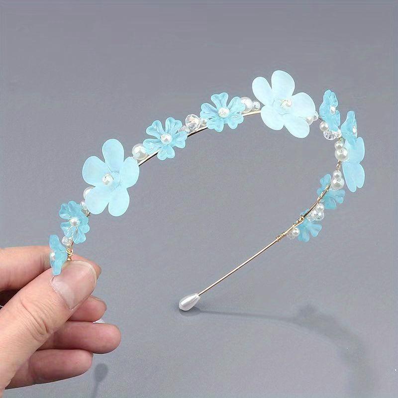 Pearl Flower Headband for Girls Women Hair Accessories