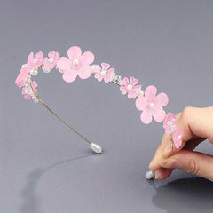 Pearl Flower Headband for Girls Women Hair Accessories