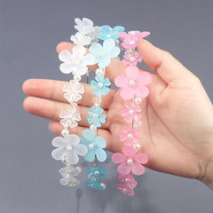 Pearl Flower Headband for Girls Women Hair Accessories